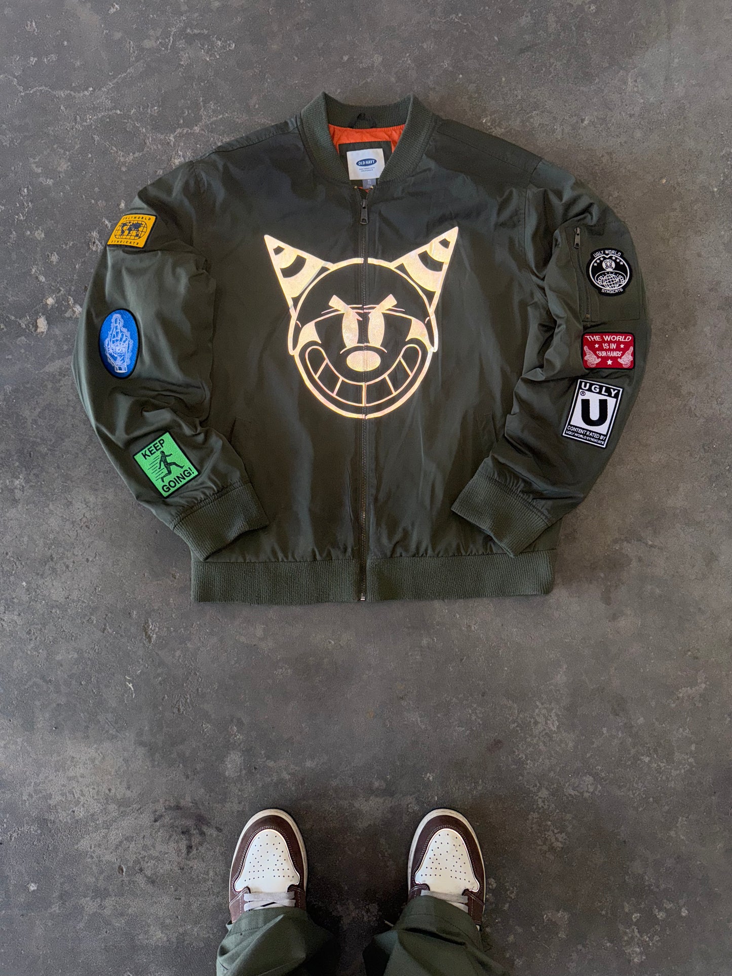 "UGLY BOMBER" JACKET (GREEN)